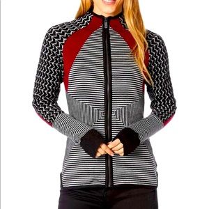 SmartWool Merino full zip-unique geometric pattern